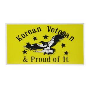 Korean Veteran & Proud Of It Inside Window Decal