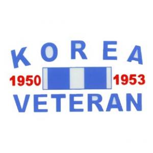 Korean Veteran Outside Window Decal with Ribbon