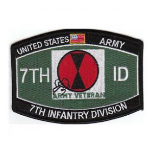 7th Infantry Division Army Veteran Patch