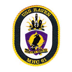 USS Raven MHC-61 Ship Patch