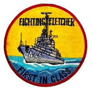 USS Fletcher DD-445 Ship Patch