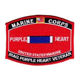 Marine Corps Purple Heart Iraq Veteran Patch