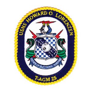 USNS Howard O. Lorenzen T-AGM 25 Ship Patch