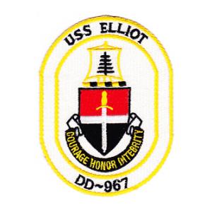 USS Elliot DD-967 Ship Patch