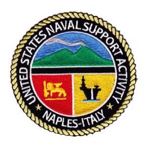 Naval Support Activity Naples Italy Patch