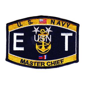 USN RATE ET Electronics Technician Master Chief Patch