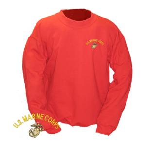 Marine Long Sleeve Sweatshirt (Red)
