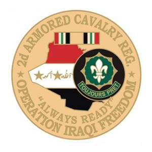 Operation Iraqi Freedom 2nd Armored Cavalry Regiment Pin