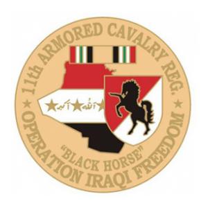 Operation Iraqi Freedom  11th Armored Cavalry Pin