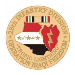 Operation Iraqi Freedom  25th Infantry Division Pin