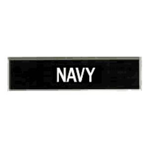 Navy Plastic Name Plate
