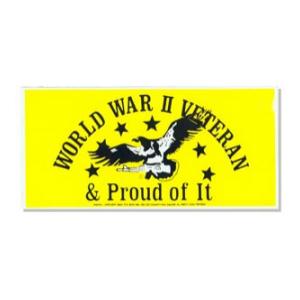 WWII Veteran & Proud of It Bumper Sticker