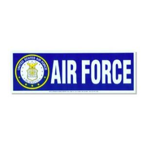 Air Force Bumper Sticker with Crest
