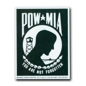 POW/MIA You Are Not Forgotten Bumper Sticker