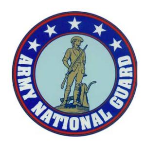 Army National Guard Outside Window Decal