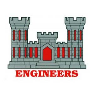 Army Engineers Outside Window Decal