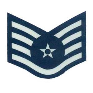 US Air Force E-5 Staff Sergeant Outside Window Decal