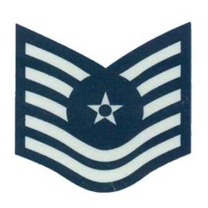 US Air Force E-6 Technical Sergeant Outside Window Decal