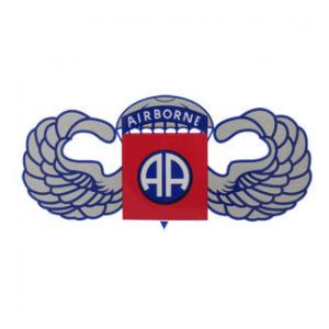 82nd Airborne Division Outside Decal with Paratrooper Wing Backing