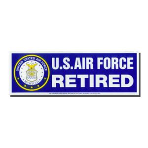 US Air Force Retired Bumper Sticker