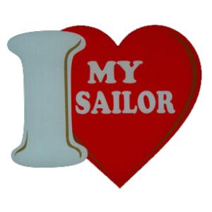 I Love My Sailor Outside Decal