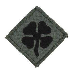 4th Army Patch Foliage Green (Velcro Backed)