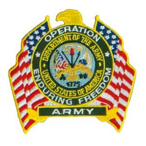 Army Operation Enduring Freedom Patch