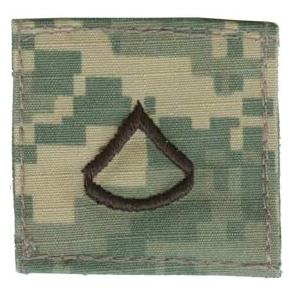 Army Private First Class with Velcro Backing (Digital All Terrain)