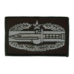 Combat Action Badge 2nd Award Patch Class A (Black and Grey)