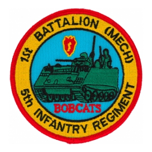 regiment infantry patch bobcats 5th battalion mech 1st