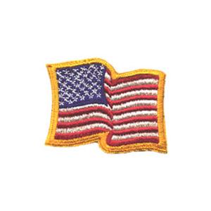 American Flag Patch (Wavy Gold Border)