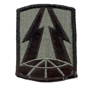 335th Signal Brigade Patch Foliage Green (Velcro Backed)