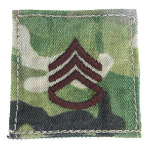 Army Staff Sergeant with Velcro Backing (Multicam)