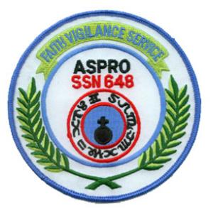 USS Aspro SSN-648 Patch