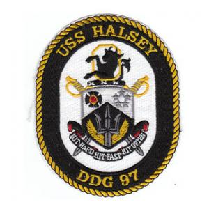 USS Halsey DDG-97 Ship Patch