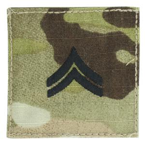 Army Corporal with Velcro Backing (Multicam w/Black)