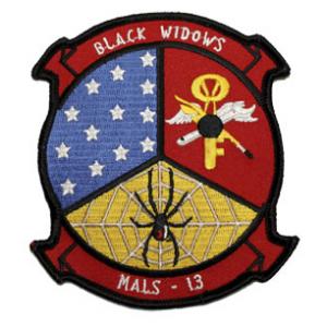 Marine Aviation Logistics Squadron MALS-13 Patch (BLACK WIDOWS)