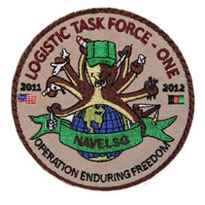 Logistic Task Force One NAVELSG Operation Enduring Freedom 2011-2012 Patch (Velcro)