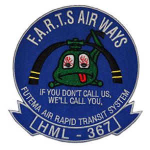 Marine Light Helicopter Squadron HML-367 Patch (FUTEMA AIR RAPID TRANSIT SYSTEM)