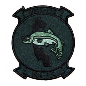 Marine Light Helicopter Squadron HML-770 Patch (SOCK-EYE) (Green)