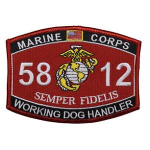 USMC MOS 5812 Working Dog Handler Patch