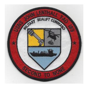 USNS John Lenthall T-AO 189 (Second To None) Ship Patch