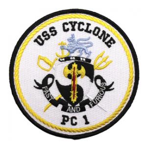 USS Cyclone PC-1 Ship Patch