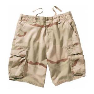 Vintage BDU 6 Pocket Combat Shorts (Tri-Color Desert Camo)