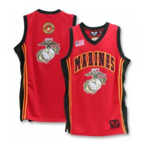 Marines Basketball Jersey(Red)