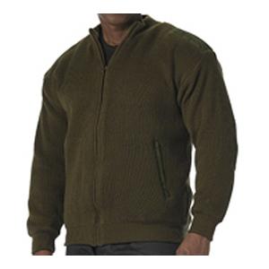 Reversible Zip-Up Commando Sweater (Olive Drab)