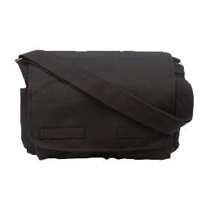 Heavy Weight Classic Messenger Bag (Black)