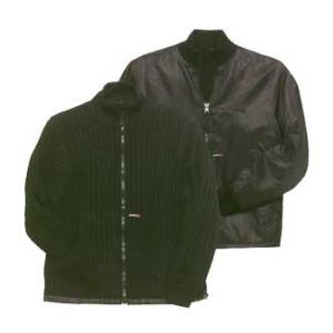 Schott Brothers Hi Neck Nylon Jacket (Reversible) (Black)