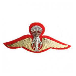 Thailand Army Parachutist Wings  (Nickel and Gold Finish)