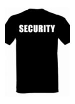 Security T-shirt (Black)